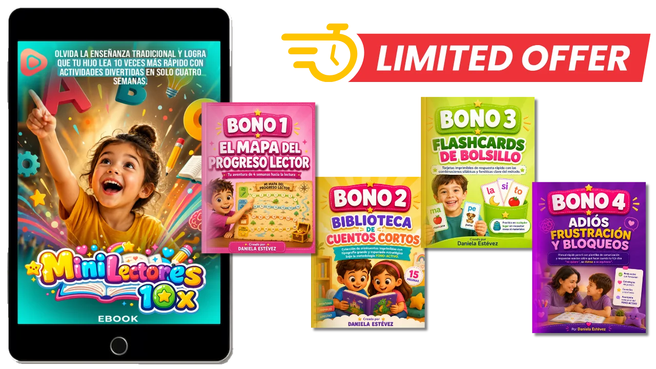 Paquete completo MINILECTORES 10X con sus 4 bonos